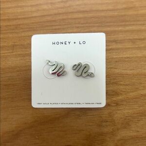 Silver Snake Earrings